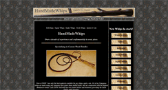 Desktop Screenshot of handmadewhips.com
